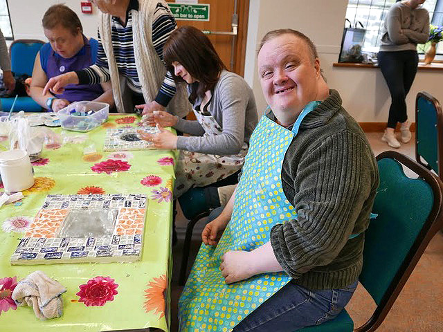 Artizan International Downs Syndrome craft activity. Partner with the IF Trust