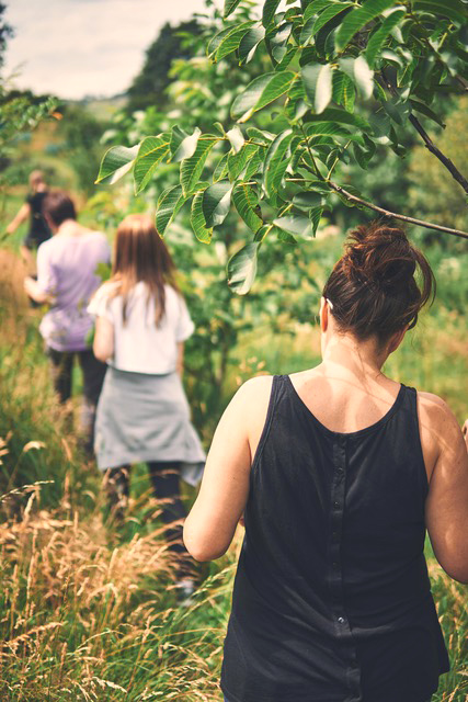IF Trust partner charity Grow exists to inspire hope and unlock potential in 16-24 year olds - images shows young people walking.